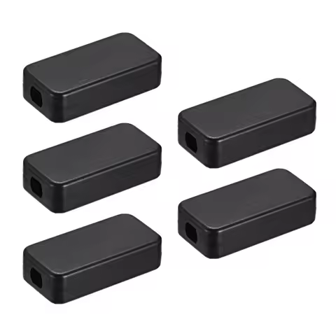 uxcell 5Pcs 60x36x17mm Electronical Plastic ABS DIY Junction Project Box Enclosure Case Black 40x20x