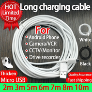 Long 1m 3m 5m 10m Long Charging Cable for IP Camera CCTV Webcam Android Phone Charging Cable Micro U