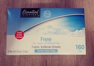 NO PERFUMES FABRIC SOFTENER SHEETS無香味衣物柔順紙