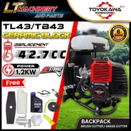 TOYOKAWA TL43/TB43 Brush Cutter (Ceramic Block) 43cc Mesin Rumput Heavy Duty Mesin Rumput Seramik Bl