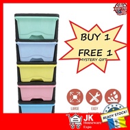 5 Tier Drawer Cabinet Multipurpose Cabinet Drawer Plastic Drawer Storage Cabinet/ Laci/ Almari Baju/