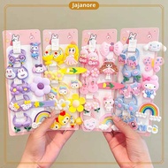JR - 15PCS SET - CHILDREN'S HAIR TIE CHARACTER SET HAIR CLIP/ SET HAIR TIE/ SET