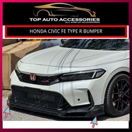 HONDA CIVIC FE 2022-2024 TYPE R FRONT BUMPER , TYPE R SPOONS FRONT BUMPER SKIRTING LIP FRONT DIFFUSE