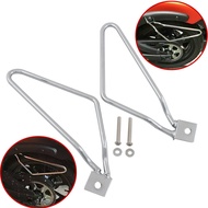 LNew Motorcycle Accessories 1 Pair Saddlebag Brackets Chrome Black Fit For Harley Sportster 883 Iron