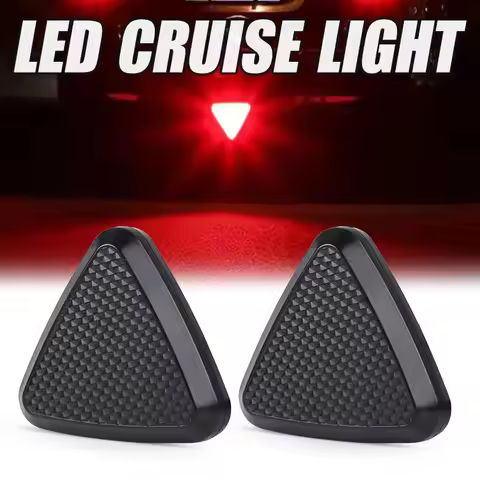 3rd Tail Brake Light 12V Red Rear Stop Warning Lamp Flash for Car Truck ATV 4WD SUV Trailer LED Blin