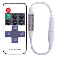 Mini 11 Button Wireless RF Monochrome Dimmer LED Light Strip DC5-24V Copper Wire Light Controller LE