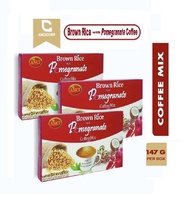 Authentic Brown Rice Coffee 21 Sachets plus Pomegranate Coffee Mix Organic Coffee Instant Drink