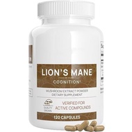 Lion's Mane Mushroom Extract Capsules (120 Count) – Dietary Supplement Lion's Mane Mushroom Capsules