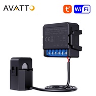WGBAVATTO Tuya WiFi Energy Meter 80A Current Transformer Clamp KWh Power Monitor Electricity Monitor Smart Life APP Remote Control.
