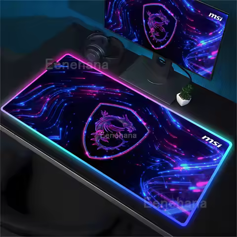 RGB M-MSI dragon Mouse Pad Game Non-slip Rubber Gaming Large 90X40CM LED Mousepad HD Printing Desk M