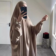 Wholesale Breathable Popular Hijab Liturgical Wear islamic malay Jubah Women Dubai Muslim Standard A