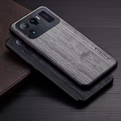 Case for Xiaomi Mi 11 Ultra 5G funda bamboo wood pattern Leather cover Luxury coque for xiaomi mi 11