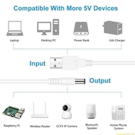 SUN USB5V To DC9V 12V Converter Cable USB to DC9V 12V Charging Cable with 8Adapters
