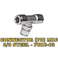 CONNECTOR (PB) M16-3/8 STEEL - PB16-03-STEEL