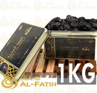 Kurma Ajwa Kaleng 1 Kg Ajwa Aliyah Madinah Kurma Nabi Kemasan Exclusiv