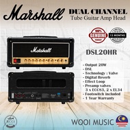 Marshall DSL20HR Dual Channel Tube Guitar Amplifier Head 20W