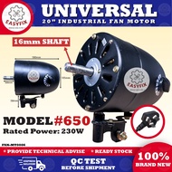 (#650 / #750) 20" UNIVERSAL INDUSTRIAL FAN MOTOR 20 INCH WALL FAN MOTOR FAN MOTOR KIPAS MOTOR