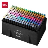 Deli Professional Chisel Art Pastel Marker (168 color) Skin Tone Basic Tone Landscape Colour Anime