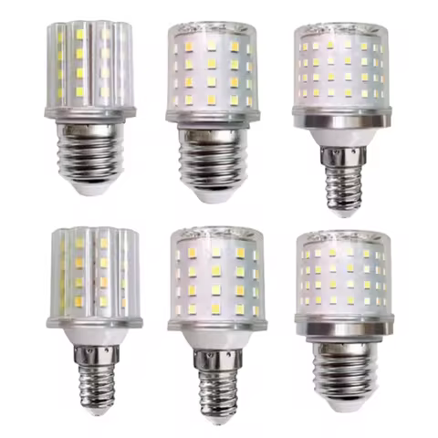 10pcs/lots LED Corn Lamp 9W 12W 16W 220V 110V Strong Light 3000K 4000K 6000K E27 E14 Lamp Holder Hom
