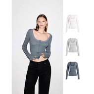 Slimming Skims Modal Shirt - Stretchy, Skin-Friendly Design with Square Collar