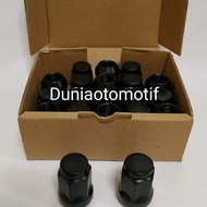 HITAM El Rn Wheel Nut Lock 19 M.14 P. 1.5 Black