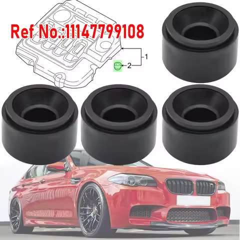 4X Engine Cover Rubber Mounting For BMW 2 3 4 5 6 7 Series X1 X3 X4 X5 X6 Mount Bush F10 E81 E87 F20