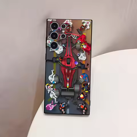 Luxury Formula 1 F1 Car Phone Case For S23 Samsung S24 S25 Ultra S22 S20 Fe S21 Plus Galaxy A54 A34 