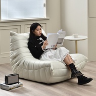 Caterpillar Lazy Sofa Bedroom Nordic Technology Fabric Tatami Single Influencer Balcony togo Sofa Re