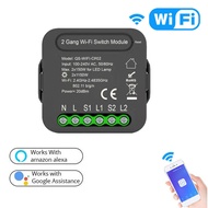 Myhome-sg QS-WIFI-CP02 Tuya WiFi Intelligent Switch Module Home Electrical Appliance Conversion 2 Ga