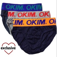 3pcs OKIM UNDERWEAR BRIEF Brief Men Underwear