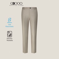 G2000 กางเกงสูทสำหรับผู้ชาย ทรง Smart Fit รุ่น 4115207214 สีเบจ