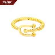Top Cash Jewellery 999 Gold Horseshoe Design Ring