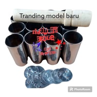 Putu cake mold made of stainless steel / ring, size 2.5cm, height 6 cm