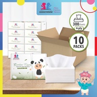 10 Packs Momo House Bamboo Tissue Soft Facial Tisu Paper 75 Pulls x 4 Ply = 300pcs Per Pack