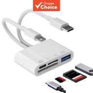 42OTG,SD/TFUSB,  Pembaca Kad 4-Dalam-2 Universal OTG SD TF USB Dengan Port Pengecasan Untuk Peranti 