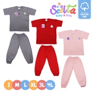 Scelta Baby - Children's and Baby's Shirt and Shorts Set, Long Sleeve T-Shirt, Ready Large Size Stl 
