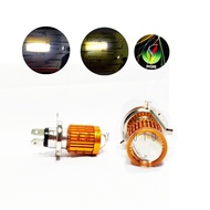 MSM LED Headlight H4 for Motorcycles / MSM H4 LED RUNWAY Headlight , High & low (yellow & white)
