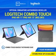 Logitech Combo Touch iPad Air 11" M2 M3 Sand iPad Air 13" M2 M3 Backlit Keyboard Case