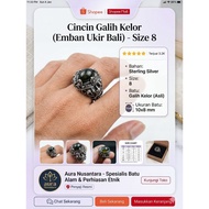 Agate ring agate stone ring old school ring sacred ring.50