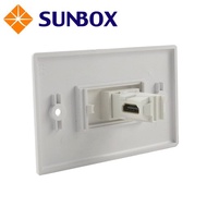 Single Hole L Type HDMI Panel Socket (WP-1HL) SUNBOX