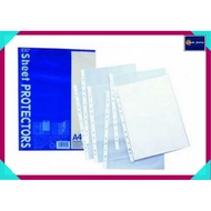 CBE A4 SHEETS PROTECTOR-11 HOLES - (10 SHEETS) / THICK / PROTECTOR / PROTECTOR SHEETS / KERTAS PELIN