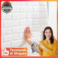 Tonchean Sticker Wallpaper Dinding 3D Embossed Brick Model 77x70cm - TC073