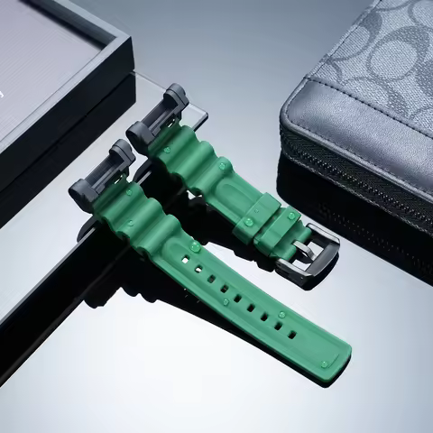 GWF-D1000 Soft Silicone Strap, 6th Gen Frogman Replacement Band for Casio G-Shock GWF-D1000B 3445 Bl