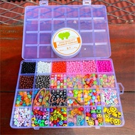 DIY Bead Set 1 Box Complete DIY Bead Set Aesthetic Bracelet Ring Necklace DIY Bead Bracelet Box Stri