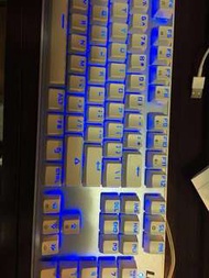 青軸鍵盤(白色)打機用