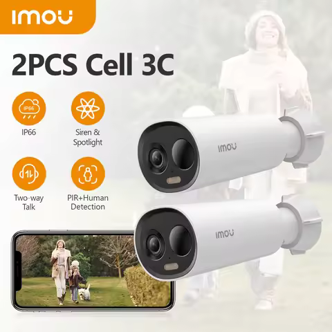 2PCS IMOU 2K Battery Camera Wifi Camera Security Protection Outdoor IP Camera Smart Home Colorful Ni