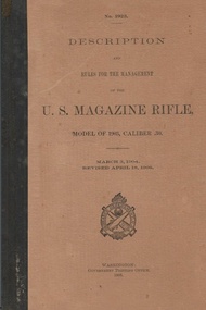 (外文書) US Magazine Rifle Model of 1903 Caliber .30 M1903 Springfield Rifle .30-06 Paperback History D