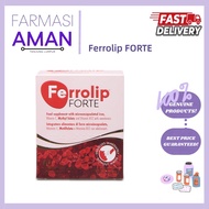 [Farmasi Aman] Ferrolip FORTE 补铁复合维生素补充剂 柠檬味 | 1 Box/30 Sachets | Physical recovery, postpartum cond
