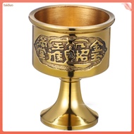 Vintage Goblet Brass Altar Cup Wine Glass Metal Copper Holy Cup Worship Cup Decor