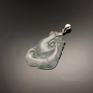 收藏級 / 天然翡翠A貨 冰種飄花如意 項鍊墜